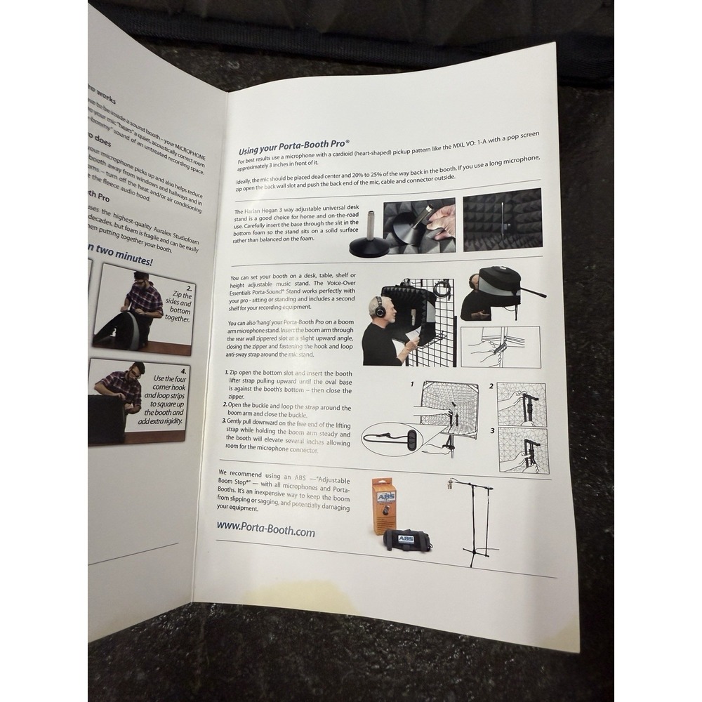 Harlan Hogan Porta-Booth Pro Portable Recording Voice Over Studio - Picture 11 of 14